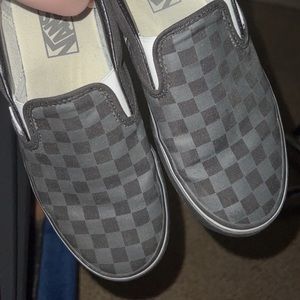 Checkered Slip On Vans